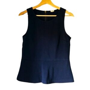 J. Crew Sleeveless Navy Blouse